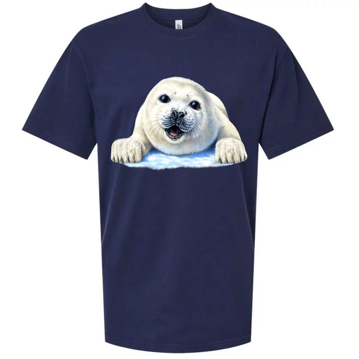 Cute Seal Wildlife Sueded Cloud Jersey T-Shirt