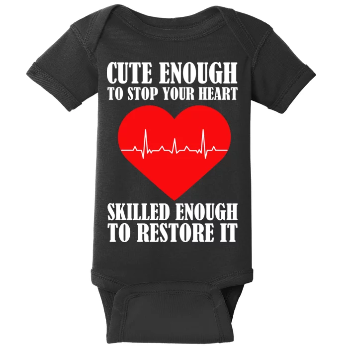 Cute Skilled Nurse Baby Bodysuit