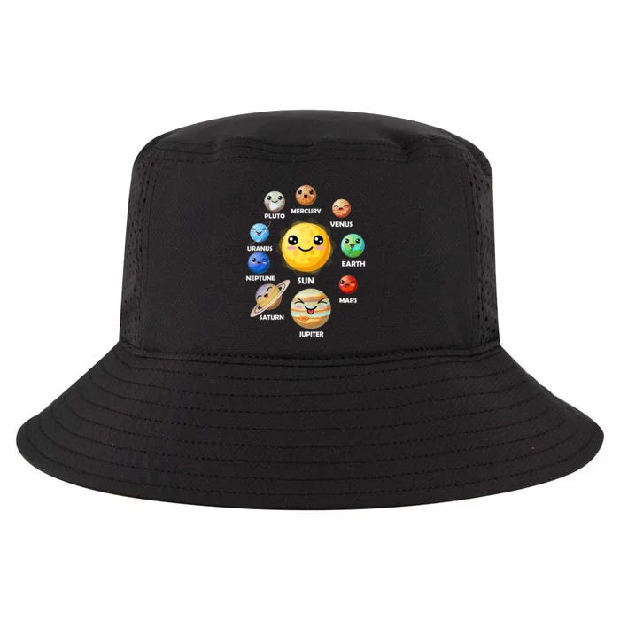 Cute Solar System Emoji Cool Comfort Performance Bucket Hat