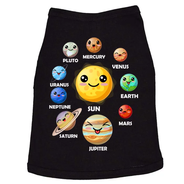 Cute Solar System Emoji Doggie Tank