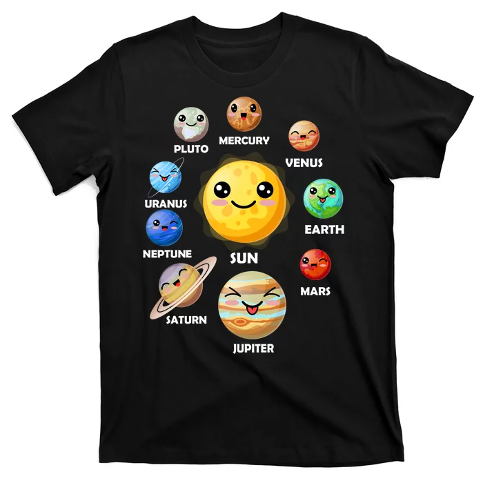 Cute Solar System Emoji T-Shirt