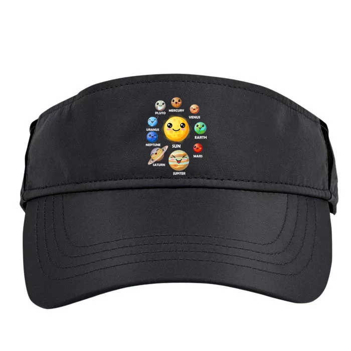 Cute Solar System Emoji Adult Drive Performance Visor