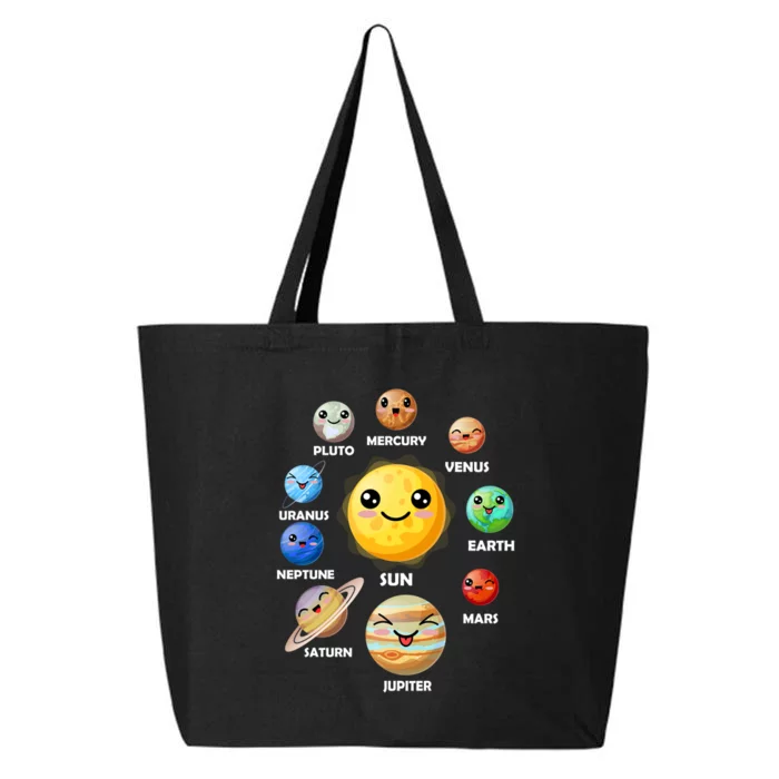 Cute Solar System Emoji 25L Jumbo Tote