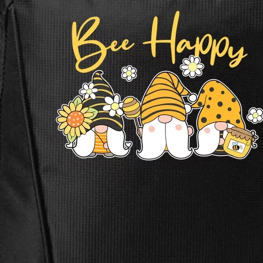 Cute Spring Bee Happy Gnomes City Backpack