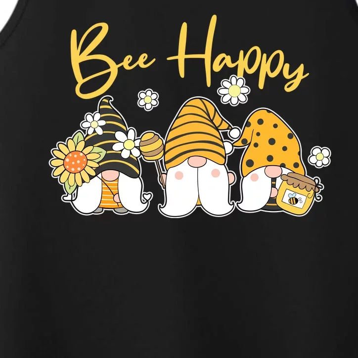 Cute Spring Bee Happy Gnomes Performance Tank