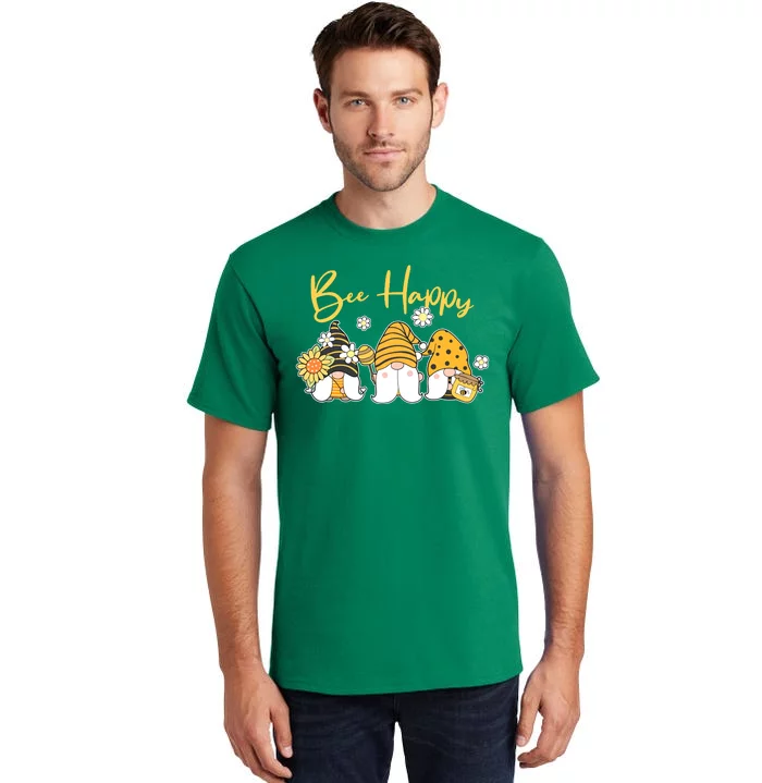 Cute Spring Bee Happy Gnomes Tall T-Shirt