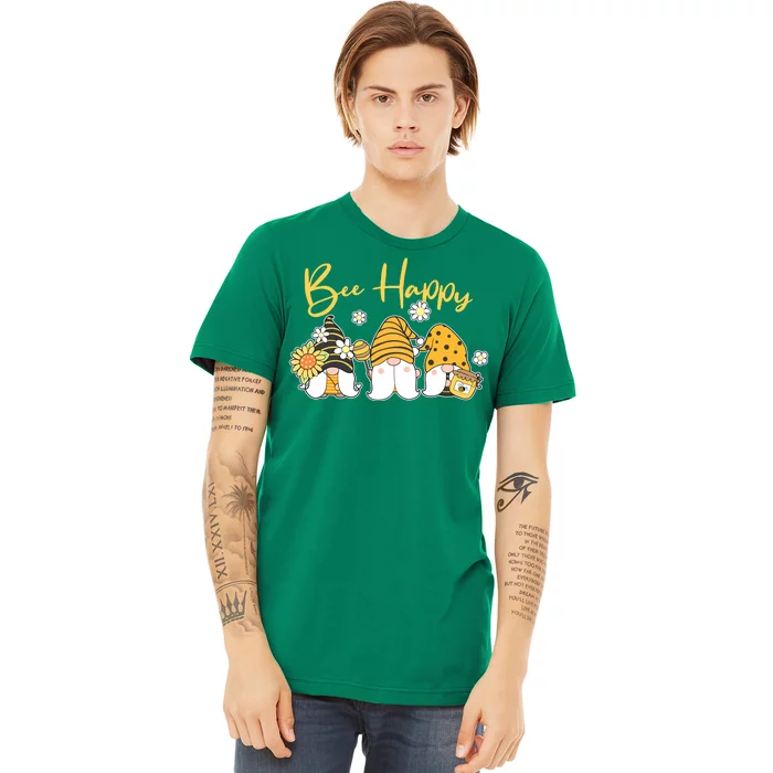 Cute Spring Bee Happy Gnomes Premium T-Shirt