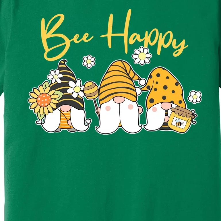 Cute Spring Bee Happy Gnomes Premium T-Shirt