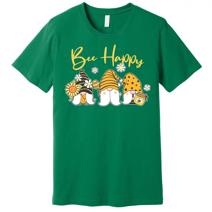 Cute Spring Bee Happy Gnomes Premium T-Shirt