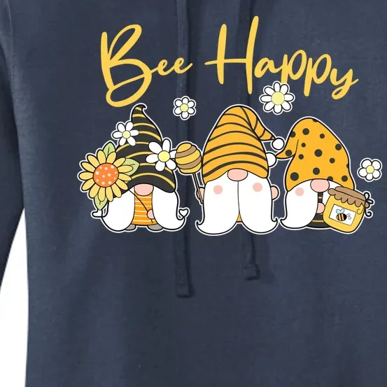 Cute Spring Bee Happy Gnomes Women's Pullover Hoodie