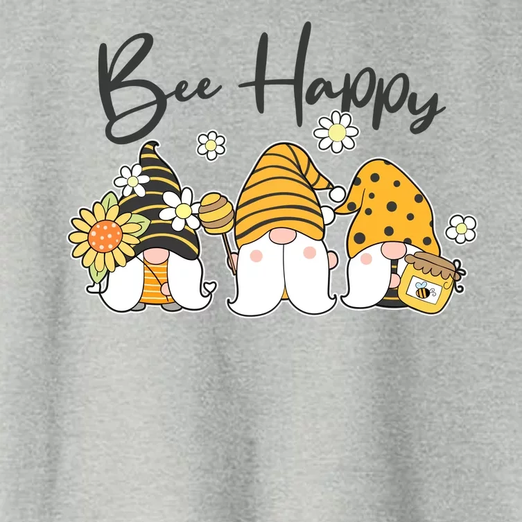 Cute Spring Bee Happy Gnomes Women's Crop Top Tee