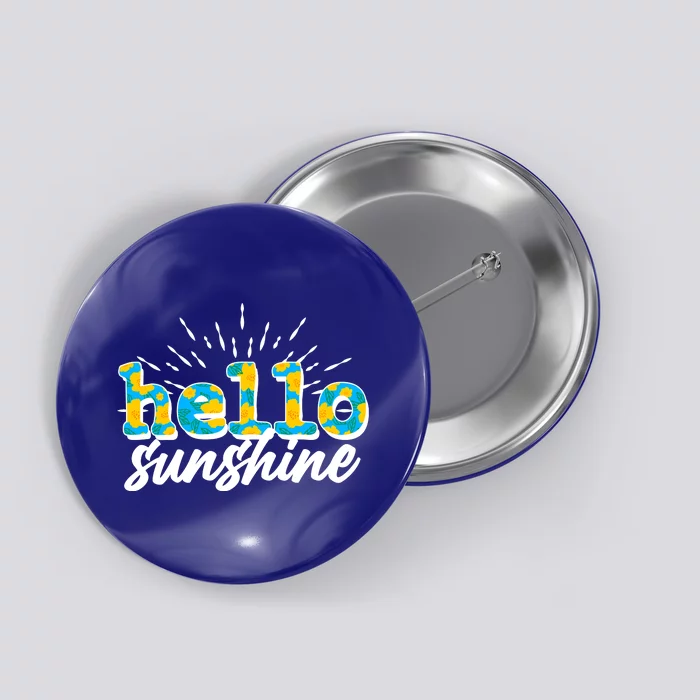 Cute Springy Summery Hello Sunshine Button