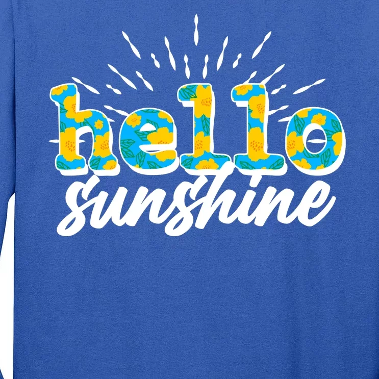 Cute Springy Summery Hello Sunshine Tall Long Sleeve T-Shirt