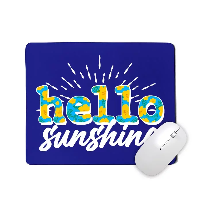 Cute Springy Summery Hello Sunshine Mousepad