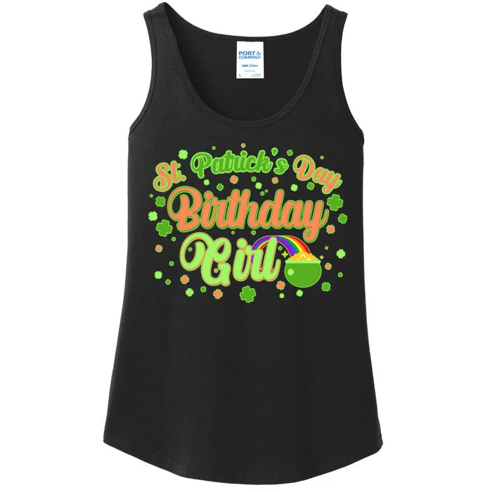 Cute St. Patrick's Day Birthday Girl Ladies Essential Tank