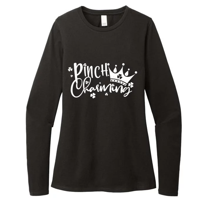 Cute St Patricks Day Pinch Charming Womens CVC Long Sleeve Shirt