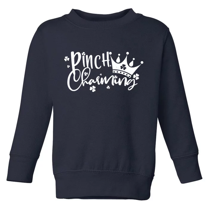 Cute St Patricks Day Pinch Charming Toddler Sweatshirt