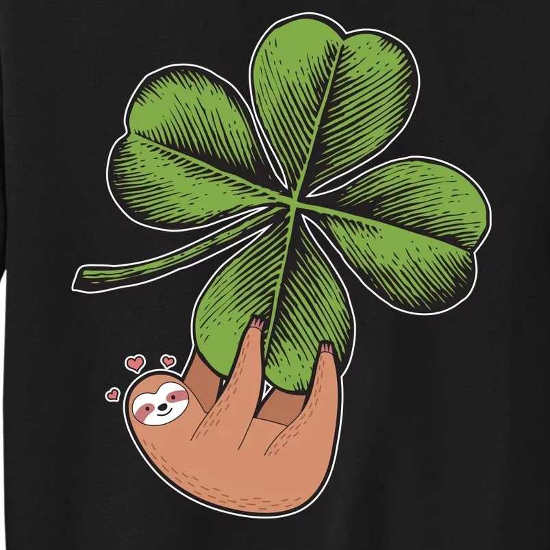 Cute St Patrick's Day Shamrock Sloth Sweatshirt