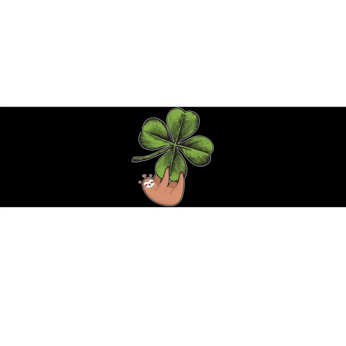 Cute St Patrick's Day Shamrock Sloth Bumper Sticker