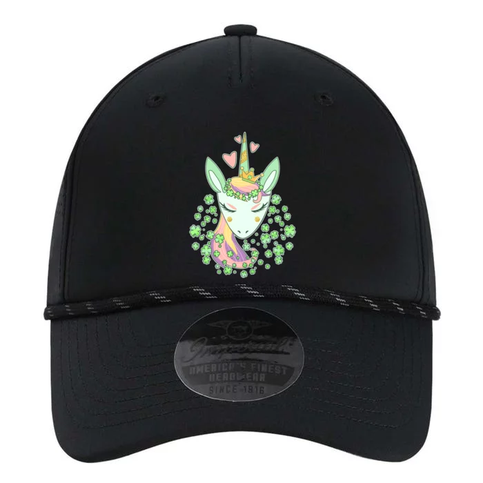 Cute St Patrick's Day Unicorn Shamrocks Clovers Performance The Dyno Cap