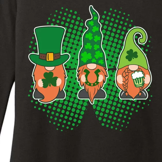 Cute St Patrick's Days Lucky Gnomes Womens CVC Long Sleeve Shirt