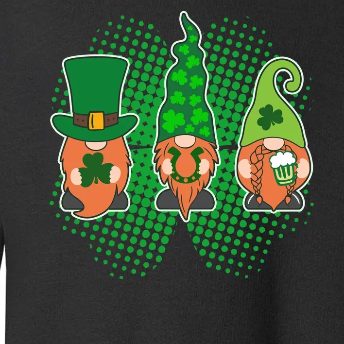 Cute St Patrick's Days Lucky Gnomes Toddler Sweatshirt