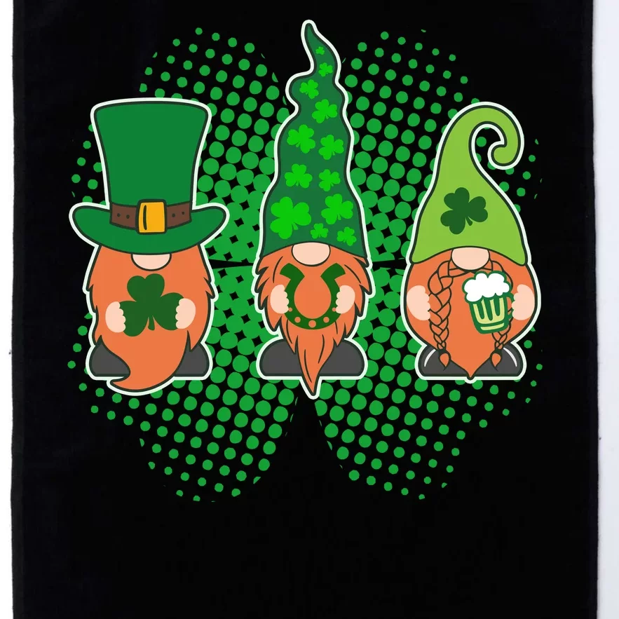 Cute St Patrick's Days Lucky Gnomes Platinum Collection Golf Towel