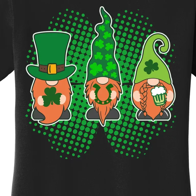 Cute St Patrick's Days Lucky Gnomes Women's T-Shirt