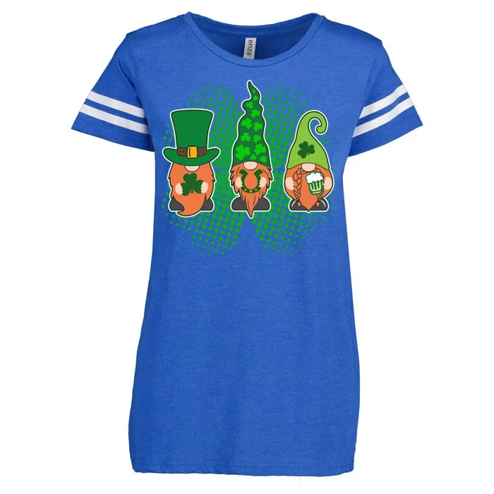 Cute St Patrick's Days Lucky Gnomes Enza Ladies Jersey Football T-Shirt