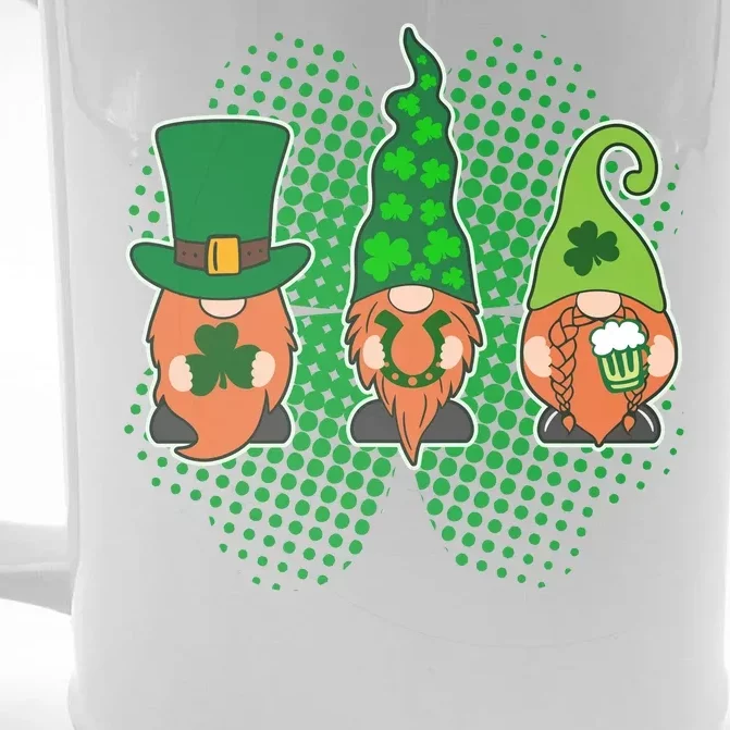 Cute St Patrick's Days Lucky Gnomes Front & Back Beer Stein