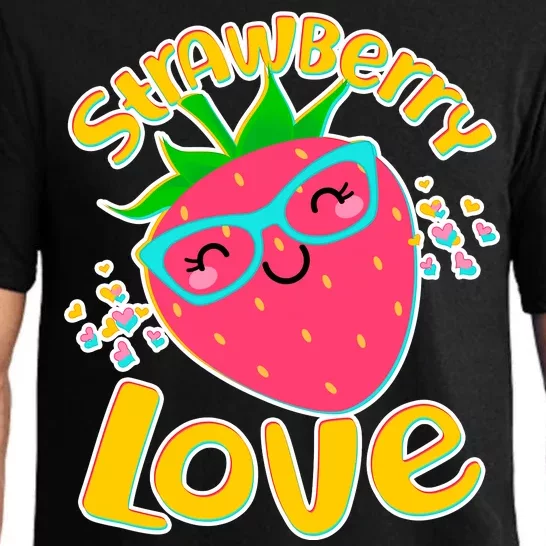 Cute Strawberry Love Pajama Set