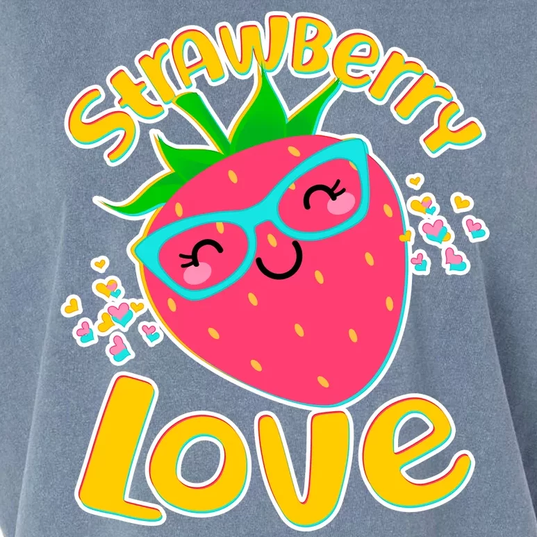 Cute Strawberry Love Garment-Dyed Women's Muscle Tee