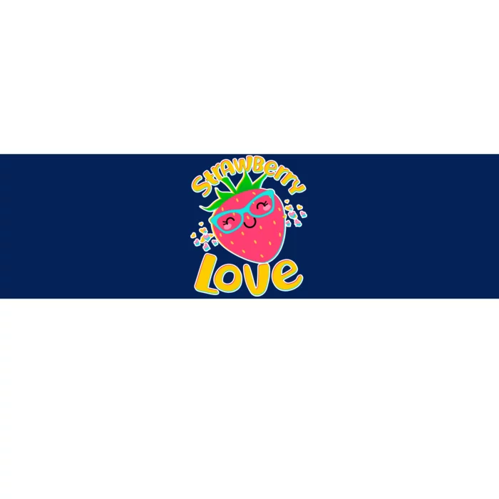 Cute Strawberry Love Bumper Sticker