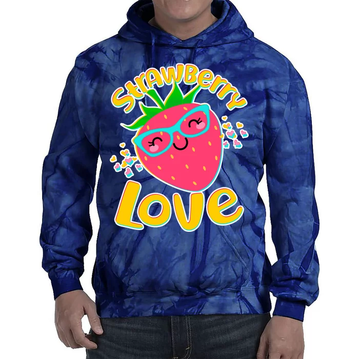 Cute Strawberry Love Tie Dye Hoodie