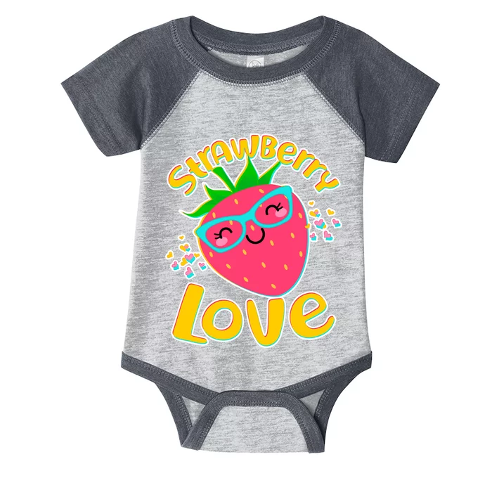 Cute Strawberry Love Infant Baby Jersey Bodysuit