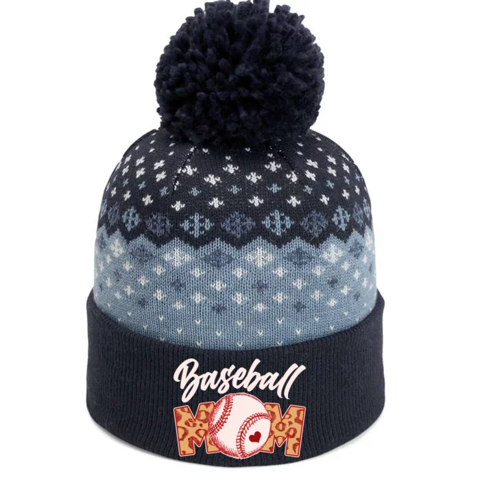 Cute Stylish Leopard Print Baseball Mom The Baniff Cuffed Pom Beanie