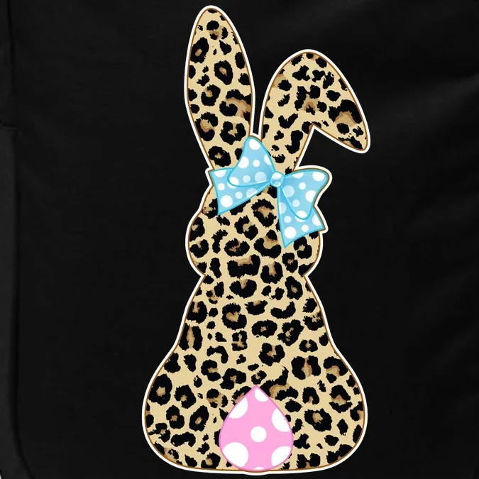 Cute Stylish Leopard Print Easter Bunny Impact Tech Backpack