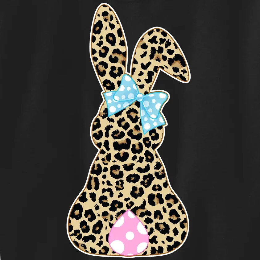 Cute Stylish Leopard Print Easter Bunny Kids Sweatshirt