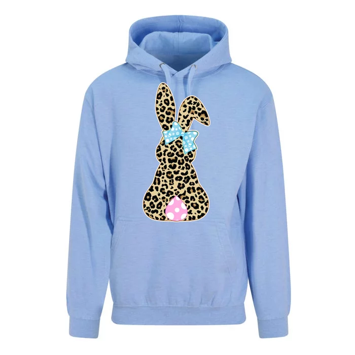 Cute Stylish Leopard Print Easter Bunny Unisex Surf Hoodie