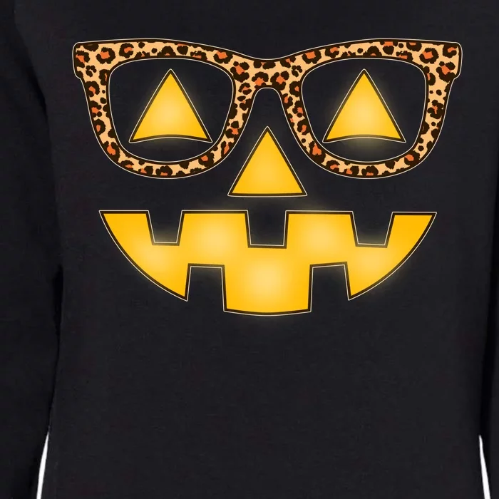 Cute Stylish Pumpkin Face With Glasses Womens California Wash Sweatshirt