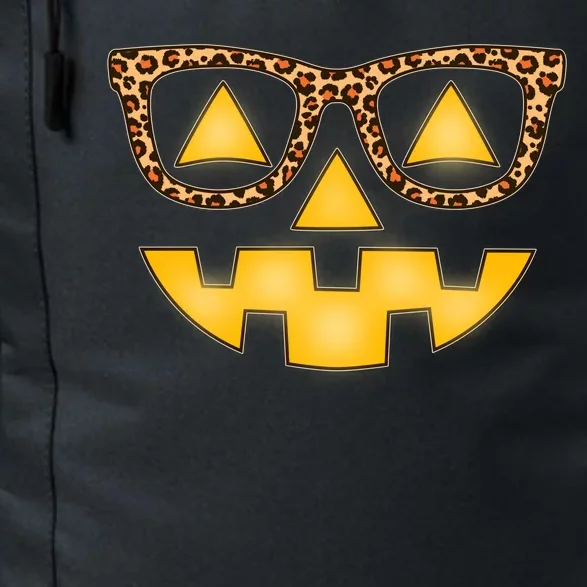 Cute Stylish Pumpkin Face With Glasses Daily Commute Backpack