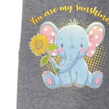 Cute Sunflower Elephant Sunshine Doggie 3-End Fleece Hoodie