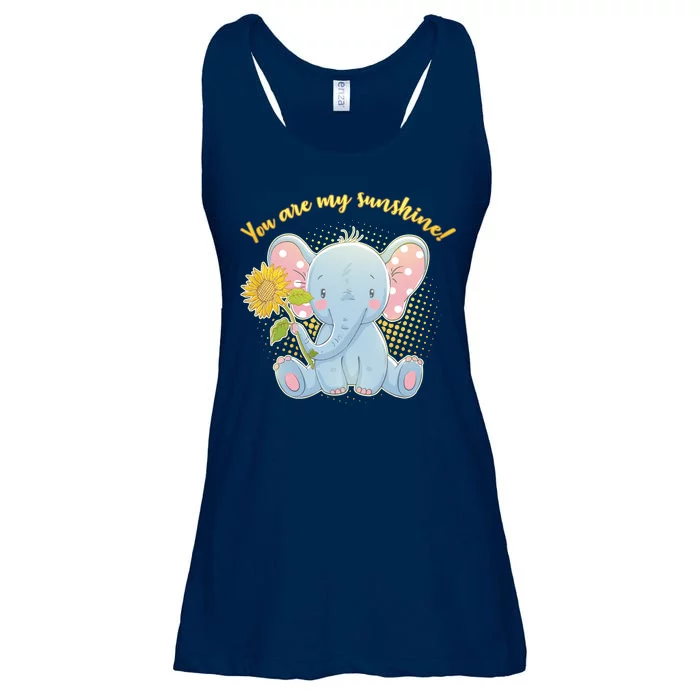 Cute Sunflower Elephant Sunshine Ladies Essential Flowy Tank