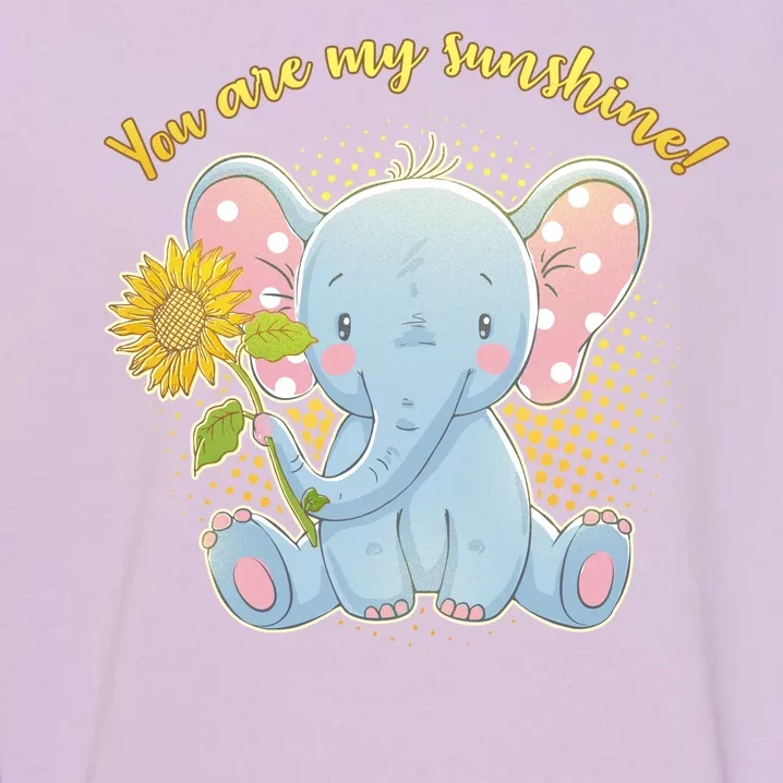 Cute Sunflower Elephant Sunshine Garment-Dyed Sweatshirt