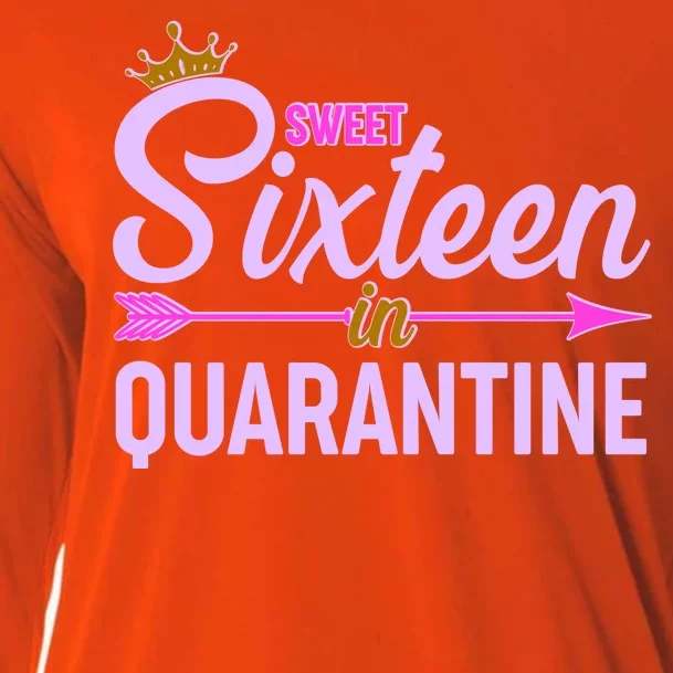 Cute Sweet Sixteen in Quarantine Cooling Performance Long Sleeve Crew