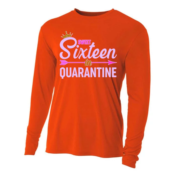 Cute Sweet Sixteen in Quarantine Cooling Performance Long Sleeve Crew