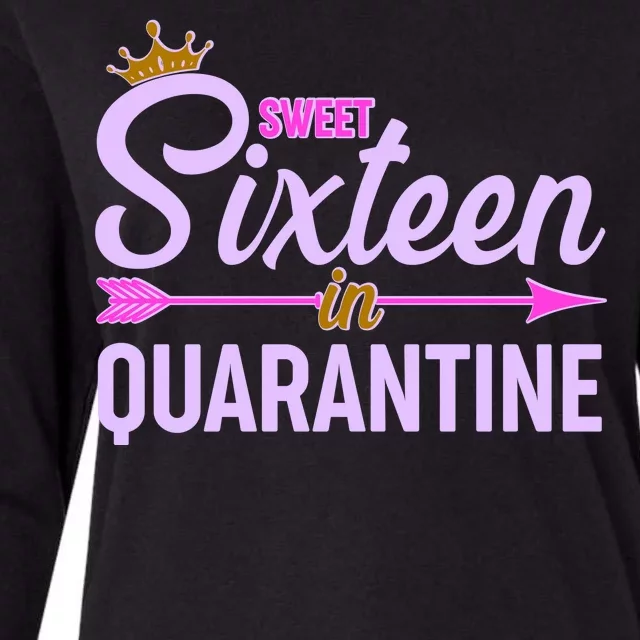 Cute Sweet Sixteen in Quarantine Womens Cotton Relaxed Long Sleeve T-Shirt