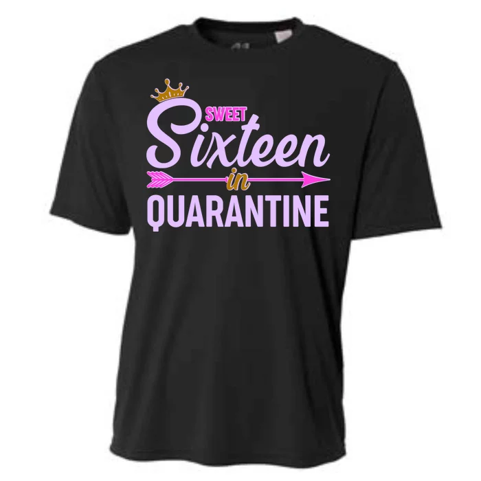 Cute Sweet Sixteen in Quarantine Cooling Performance Crew T-Shirt