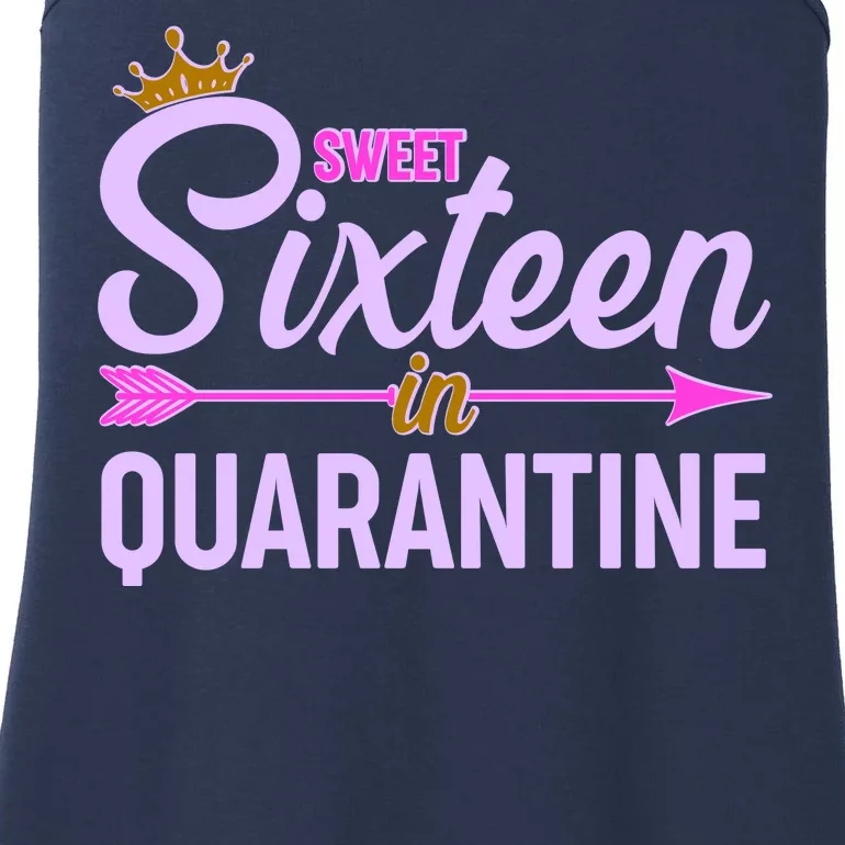 Cute Sweet Sixteen in Quarantine Ladies Essential Tank