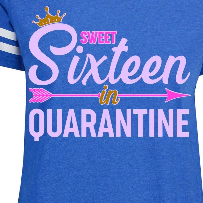 Cute Sweet Sixteen in Quarantine Enza Ladies Jersey Football T-Shirt